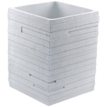 Gedy QU09-02 White Free Standing Waste Can